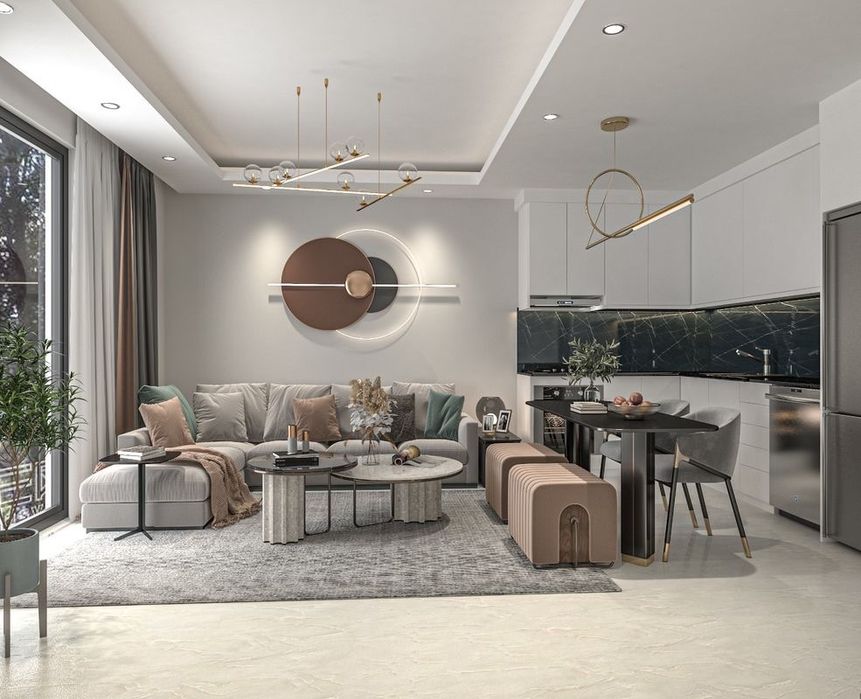 Апартаменты в новом ЖК,Авсалар,Алания,Турция