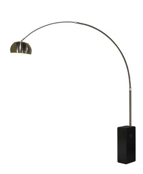 Arco Candeeiro de Pé com Base em Mármore
