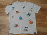 t shirt koszulka zara r 140 piłka ruchome oczy