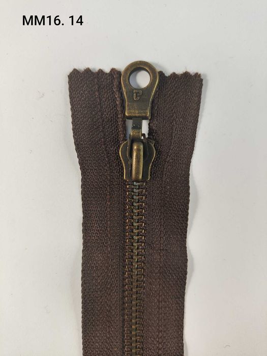 Zamek błyskawiczny metalowy brązowy, 18cm, 6mm Dostępne: 30szt