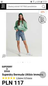 Nowe Spodnie krótkie Superdry