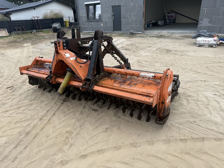 Brona aktywna mulczer Maschio 3m, glebogryzarka hydropak wał packera