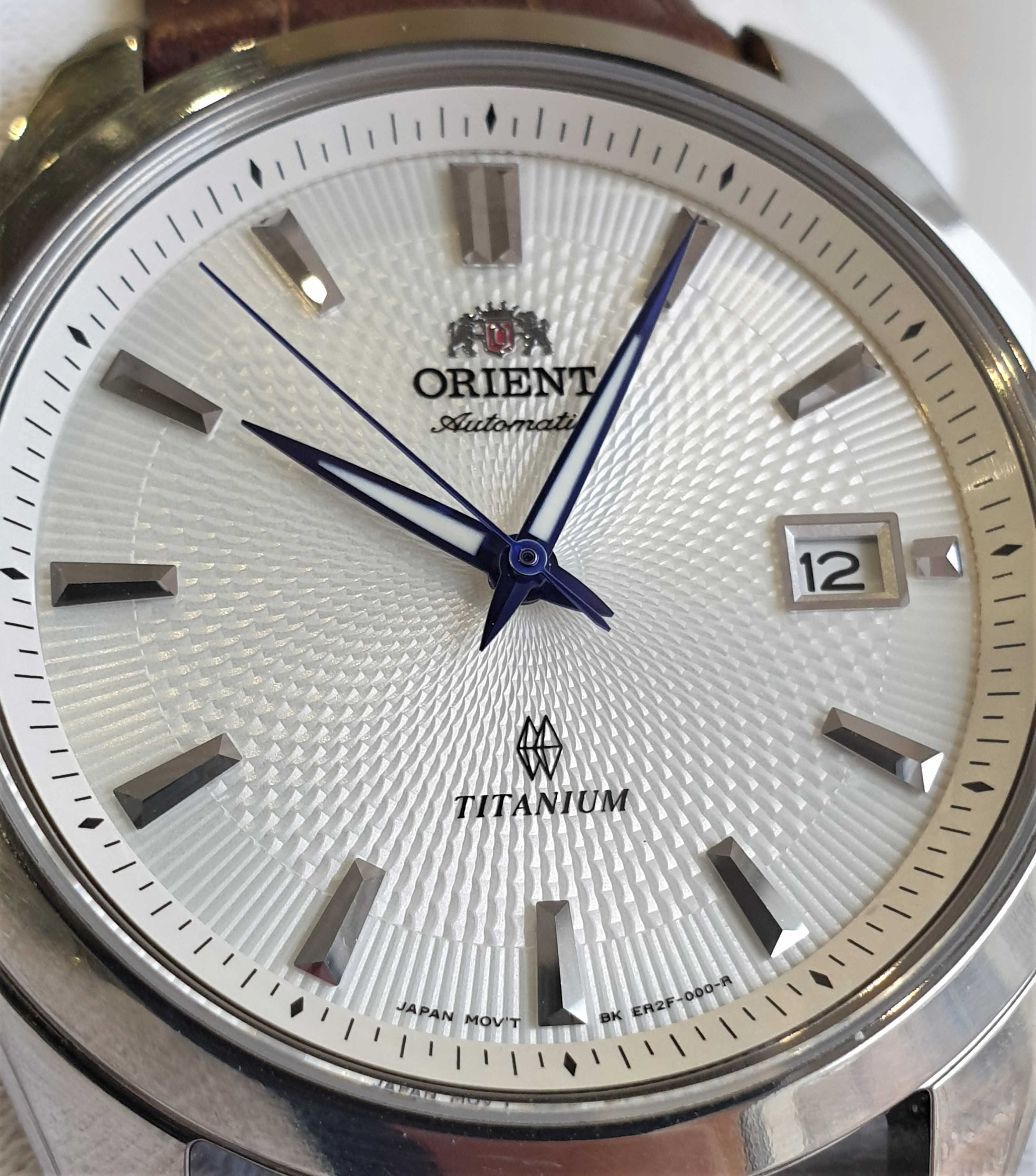 Чоловічий годинник часы Orient ER2F004W Automatic Titanium Sapphire 41