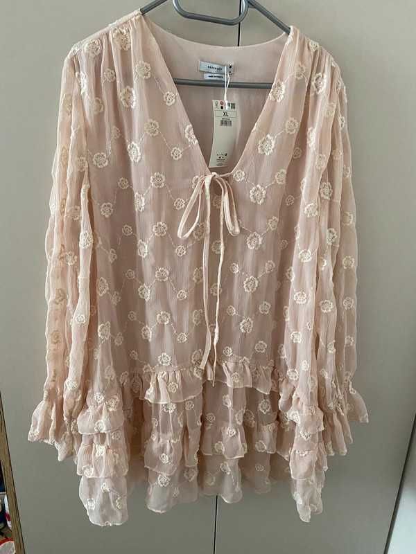 RESERVED nowa urocza bluzka tunika XL