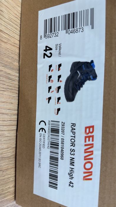 Buty zimowe z metalowym czubem Bennon Raptor S3 NM high