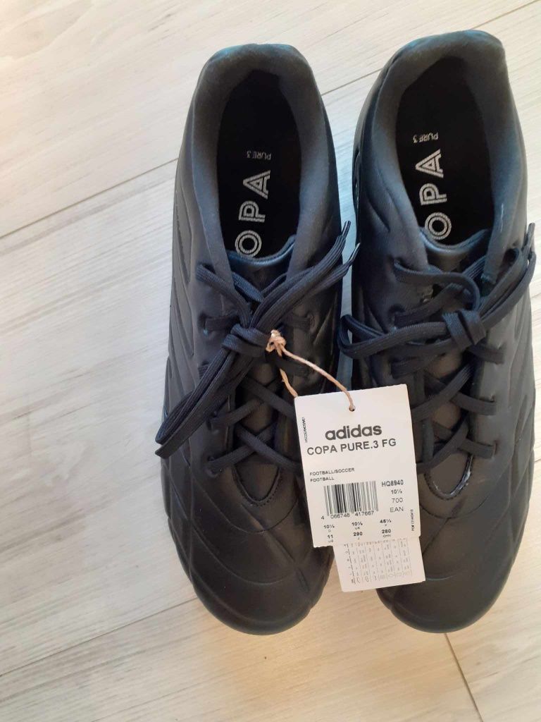 Buty piłkarskie korki adidas COPA PURE.3 FG, HQ8940 rozmiar 45 1/3.