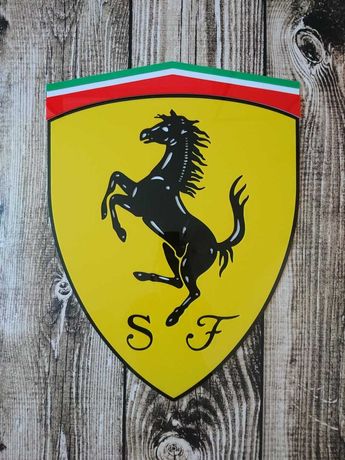 Scuderia Ferrari Formuła 1 logo emblemat do garażu pokoju na ścianę