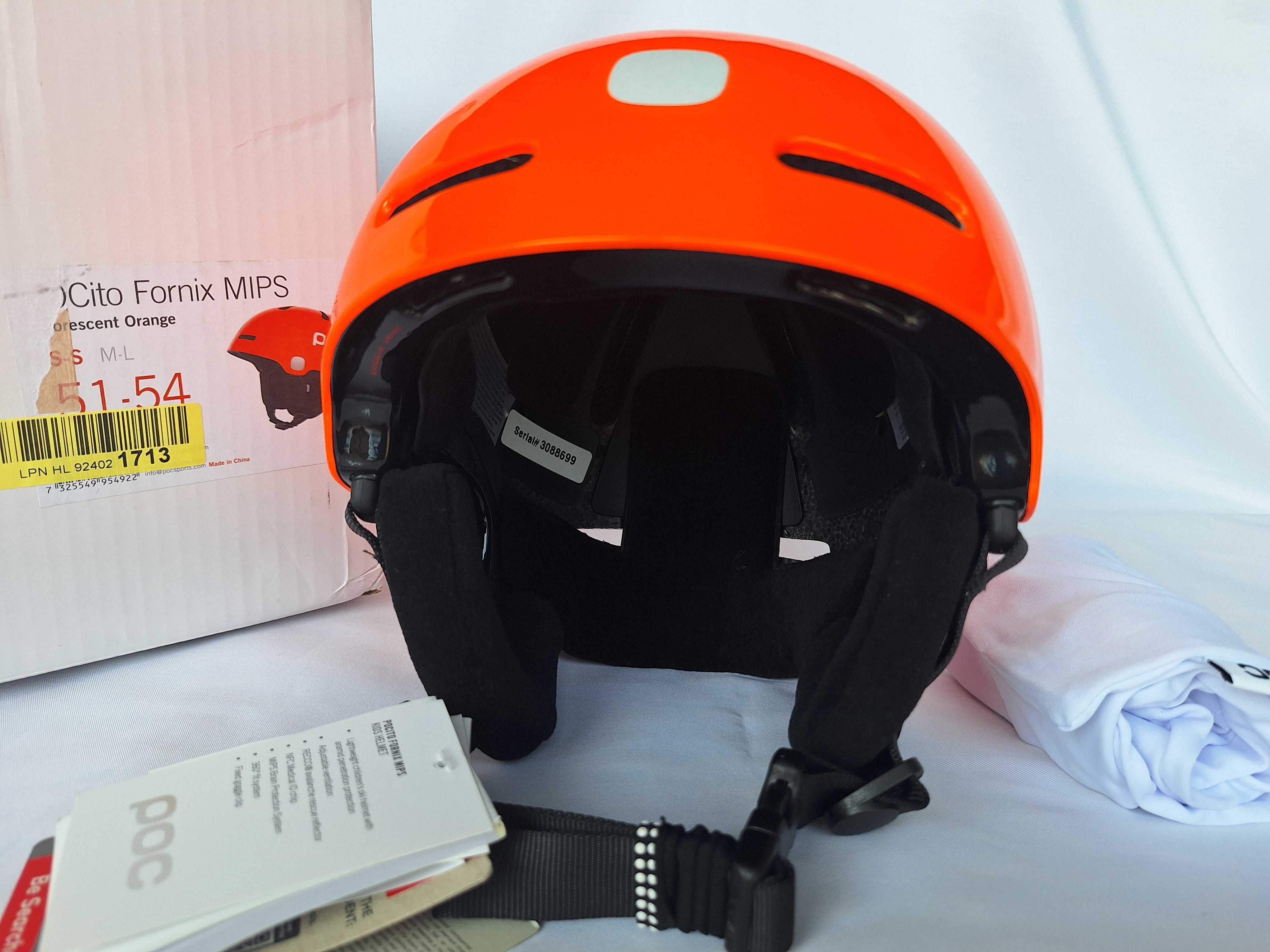 Kask dziecięcy POC POCito Fornix Mips Fluorescent Orange XS/S 51/54cm