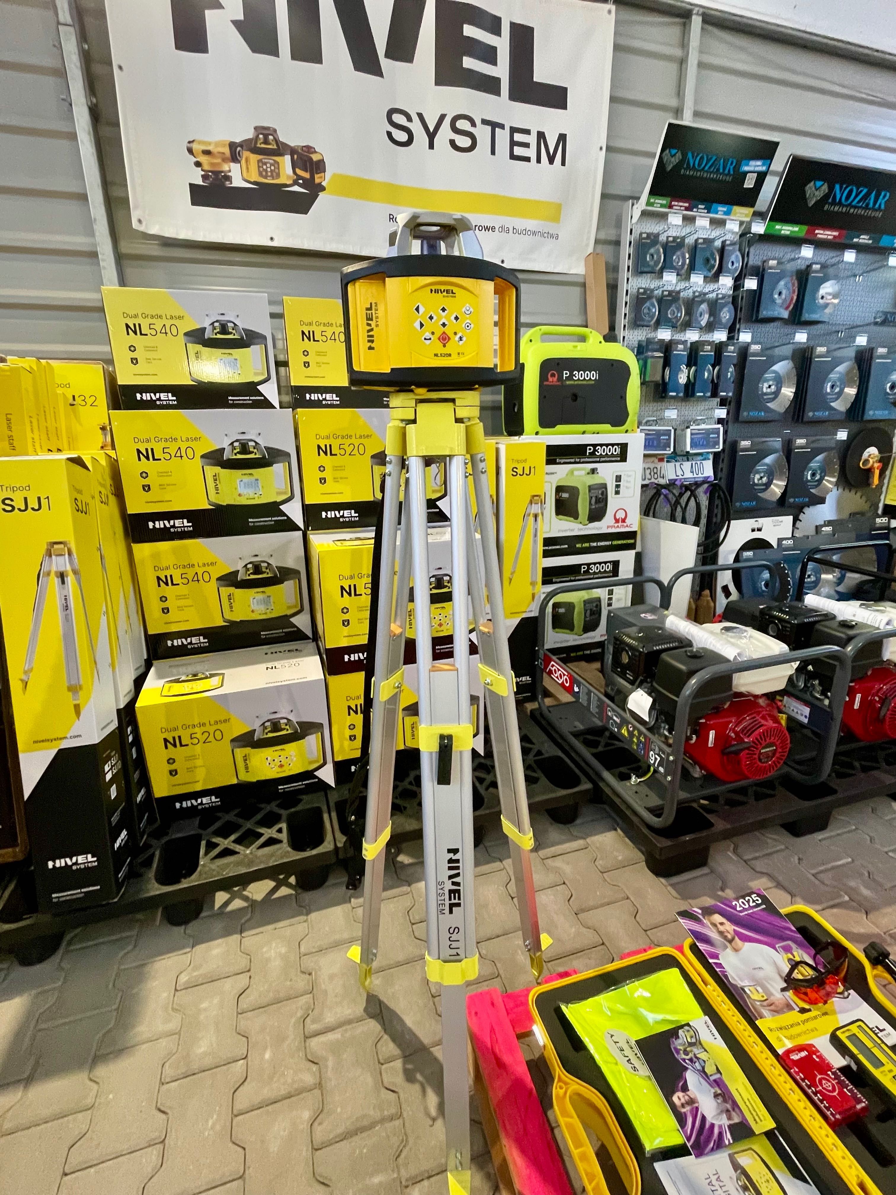 Niwelator laser. Nivel System NL520 DIGITAL RD700 Statyw,łata, nowy FV