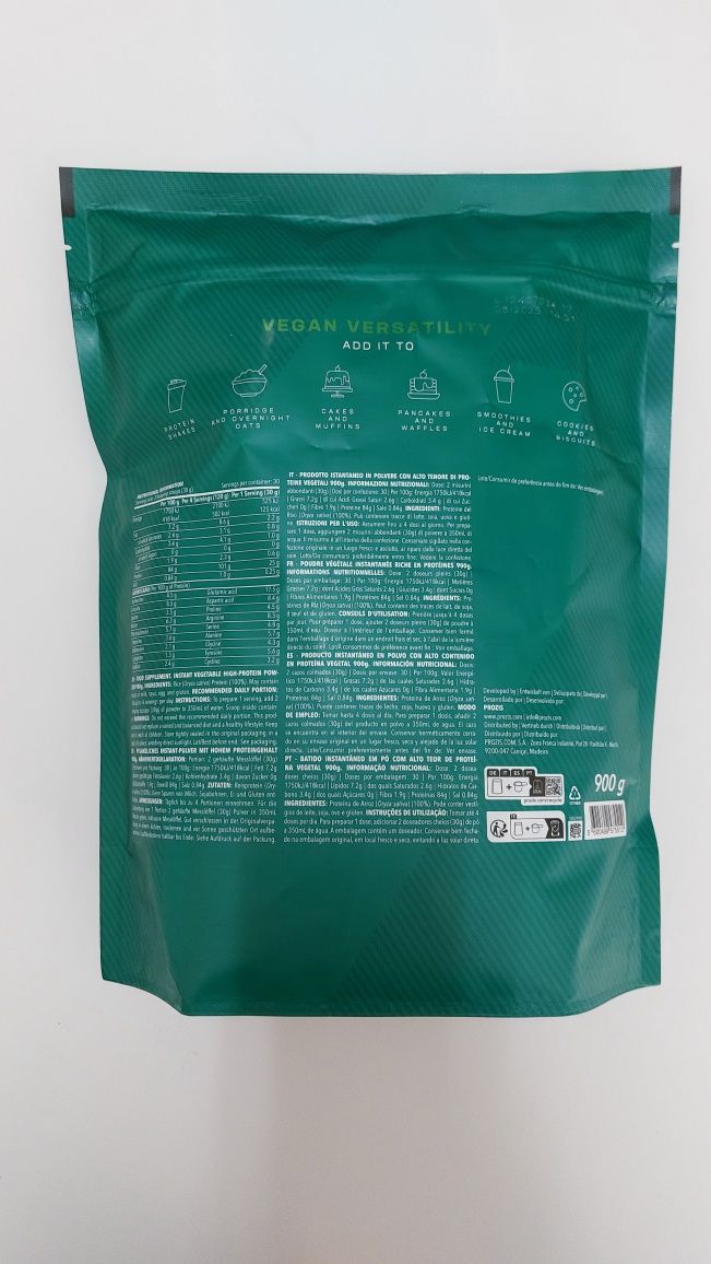 Protaina de arroz 100% vegetal prozis 900g