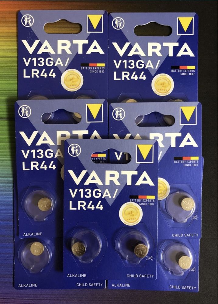 Батарейка LR44 2 шт Varta, ціна за 1 уп-40 грн