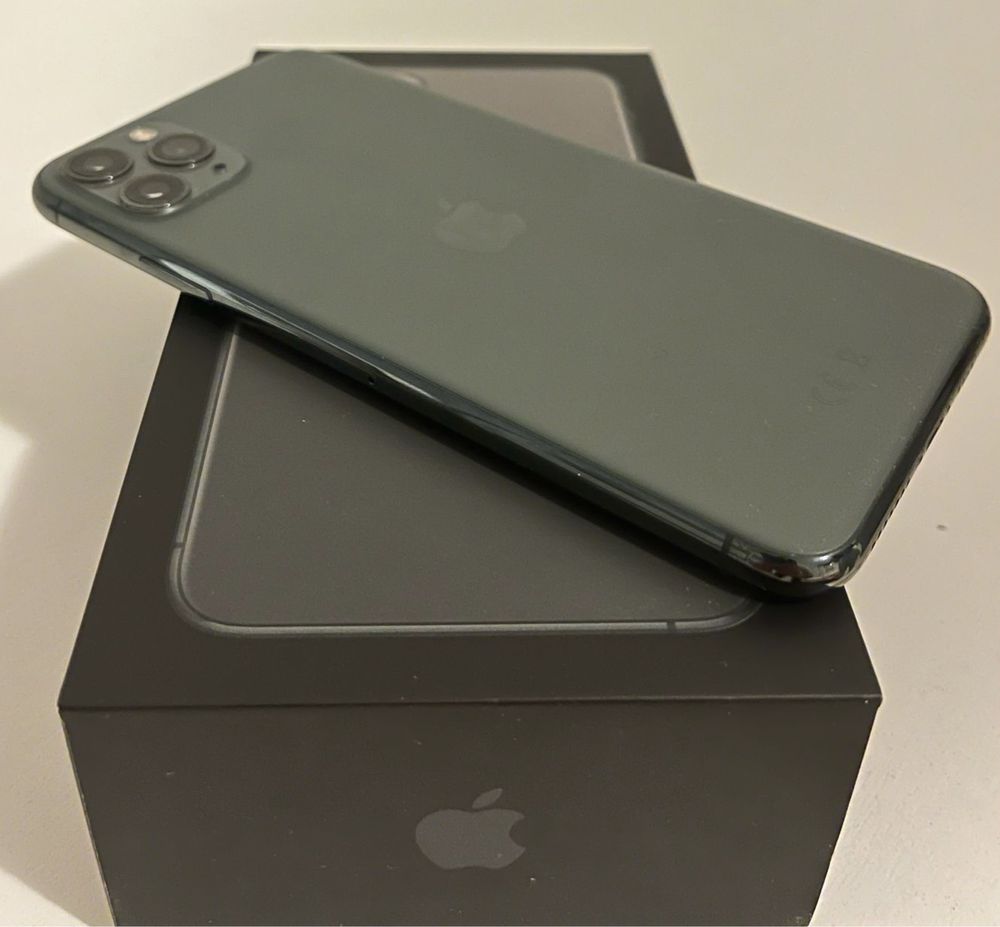 Iphone 11 pro max, 64gb, verde meia-noite