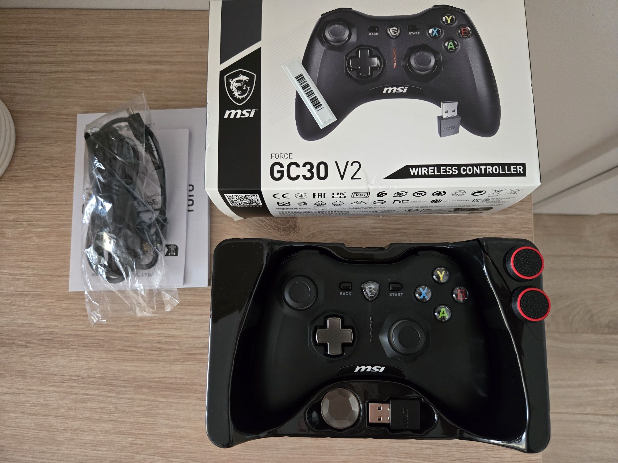 Nowy pad kontroler MSI Force gc30 v2 bezprzewodowy PC Android Nowy