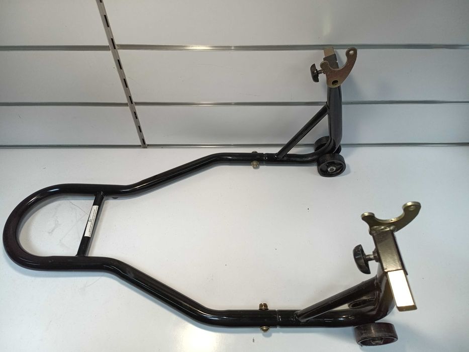 Podnośnik do motocykla, stojak pod wahacz typu V.