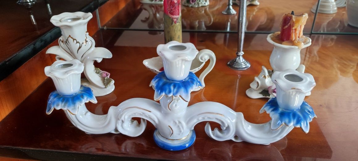 Porcelana świeczniki puzderka wyprzedaż kolekcji