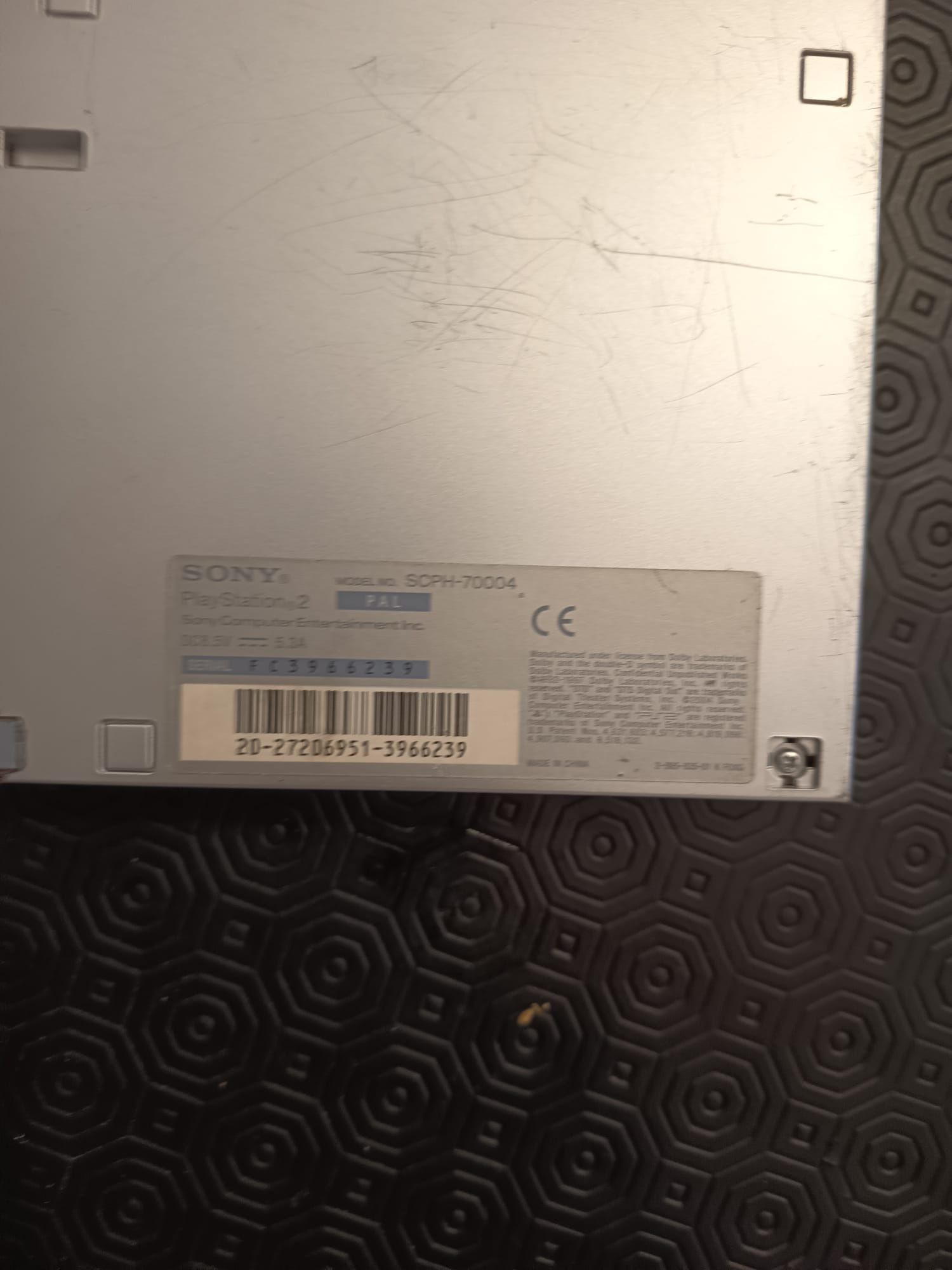 Ps2 Slim cinzenta