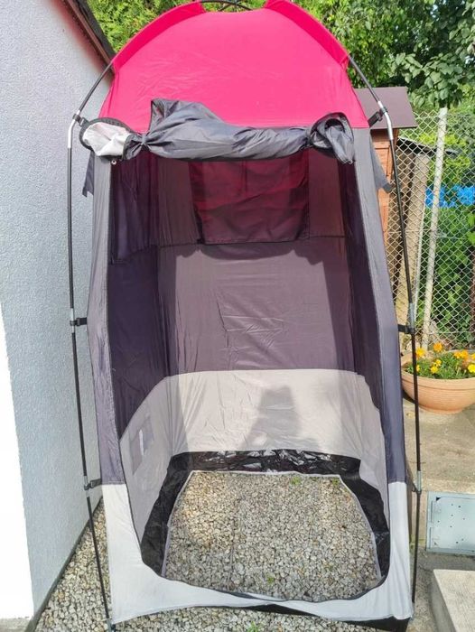 Wysoki namiot turystyczny przenośny przebieralnia toaleta plażowy