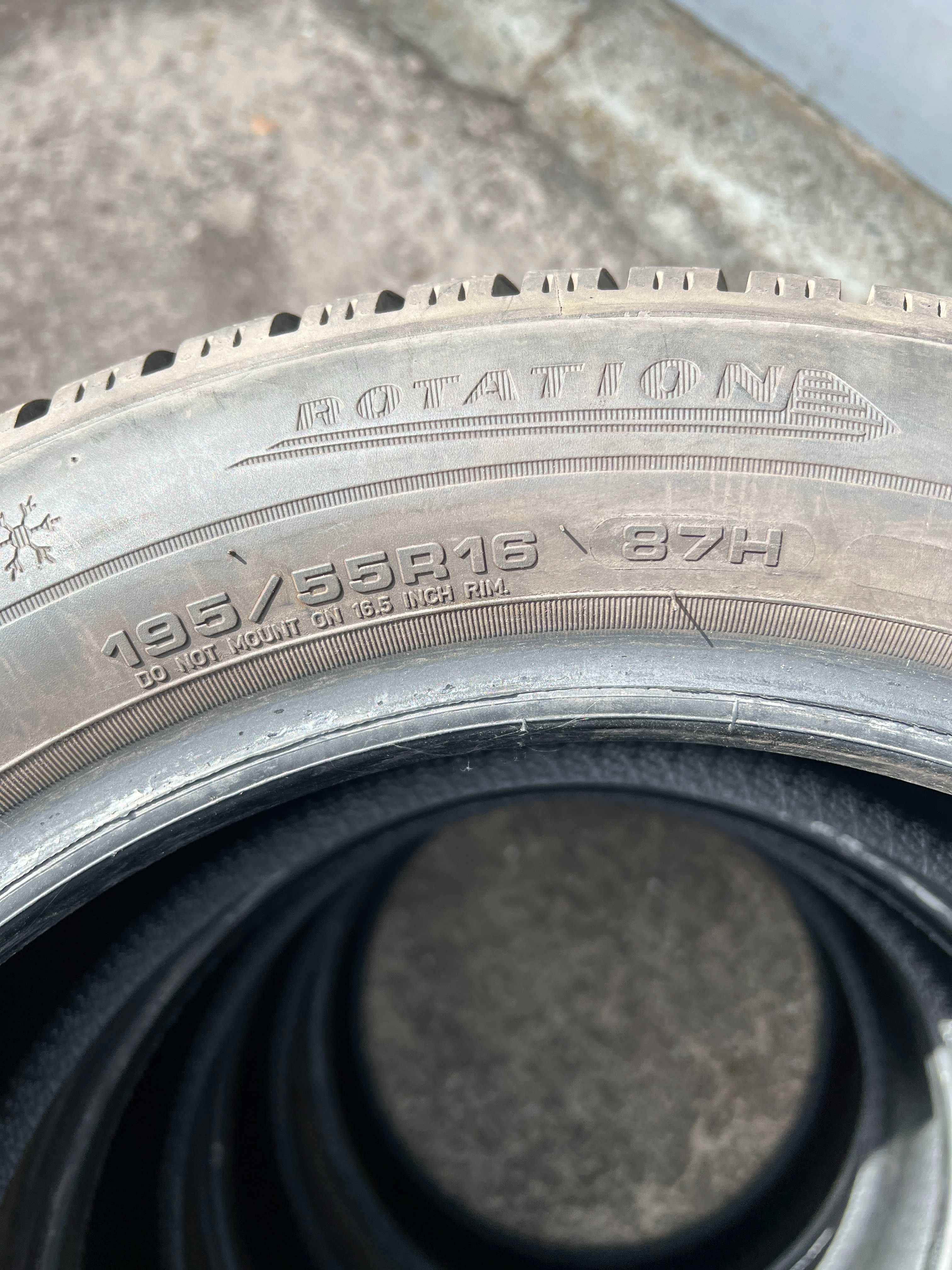 Зимові шини Dunlop Winter Sport 5 195/55 R16 87H. Стан нових