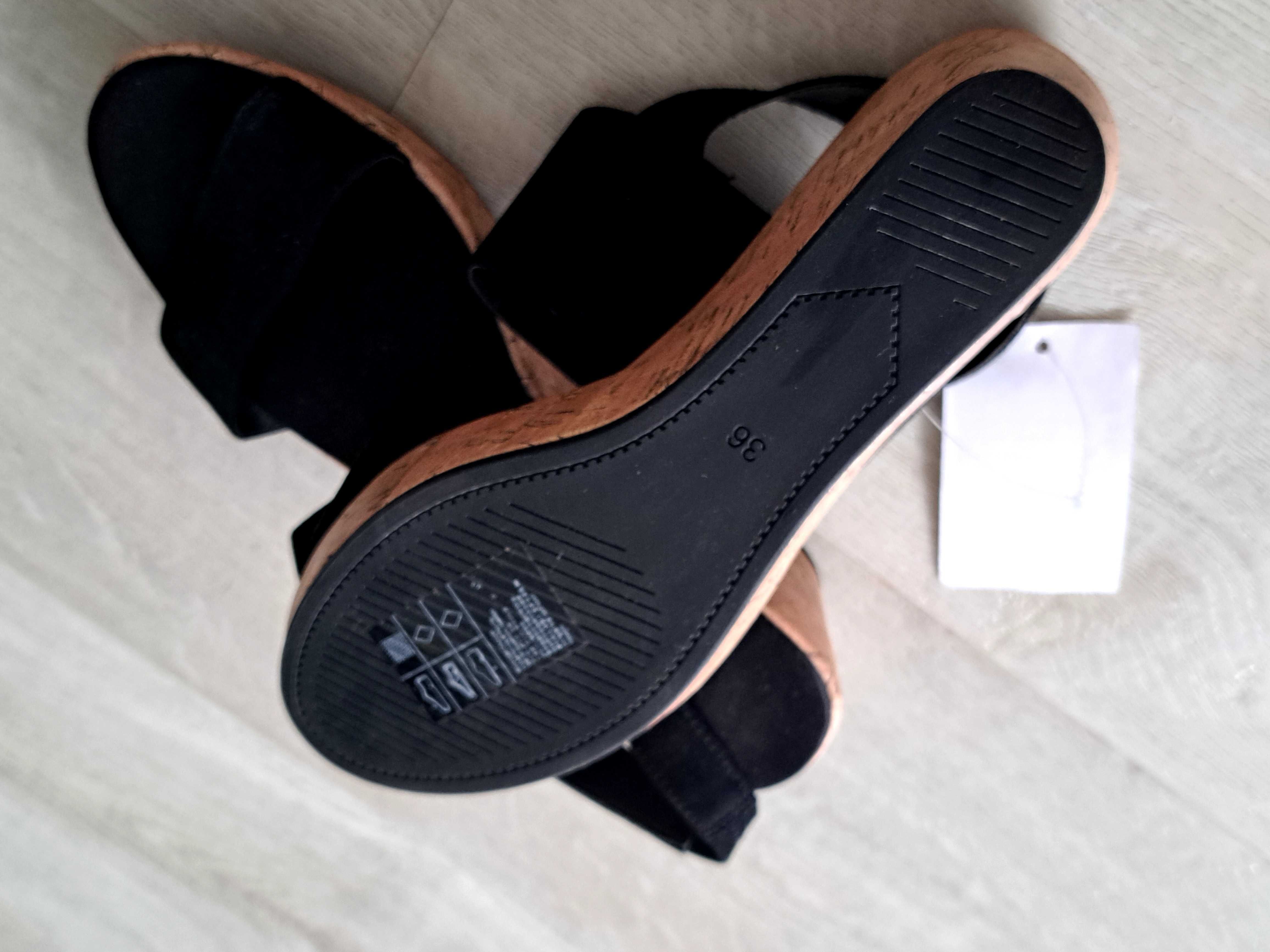 Buty na koturnie  letnie nowe H&M 36