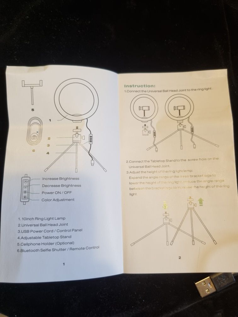 Lampa led ring pierścieniowa do smartfona