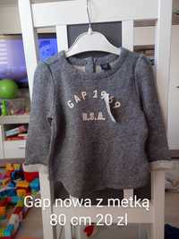 Nowa bluza Szara Gap 80 cm