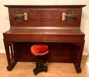 Piano vertical Arte Nova, marca Grotrian-Steinweg