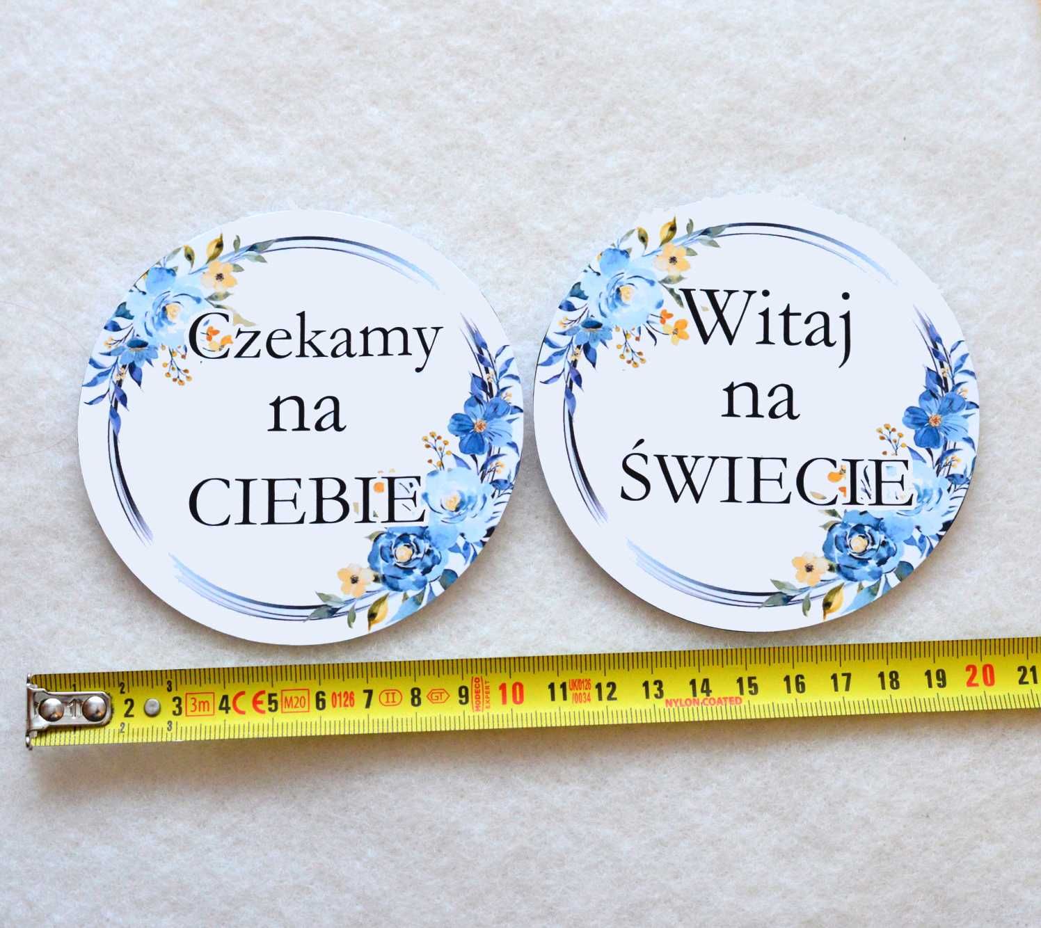 NIEPOWTARZALNE Tabliczki do zdjęć dla dziecka - chłopczyka BABY SHOWER