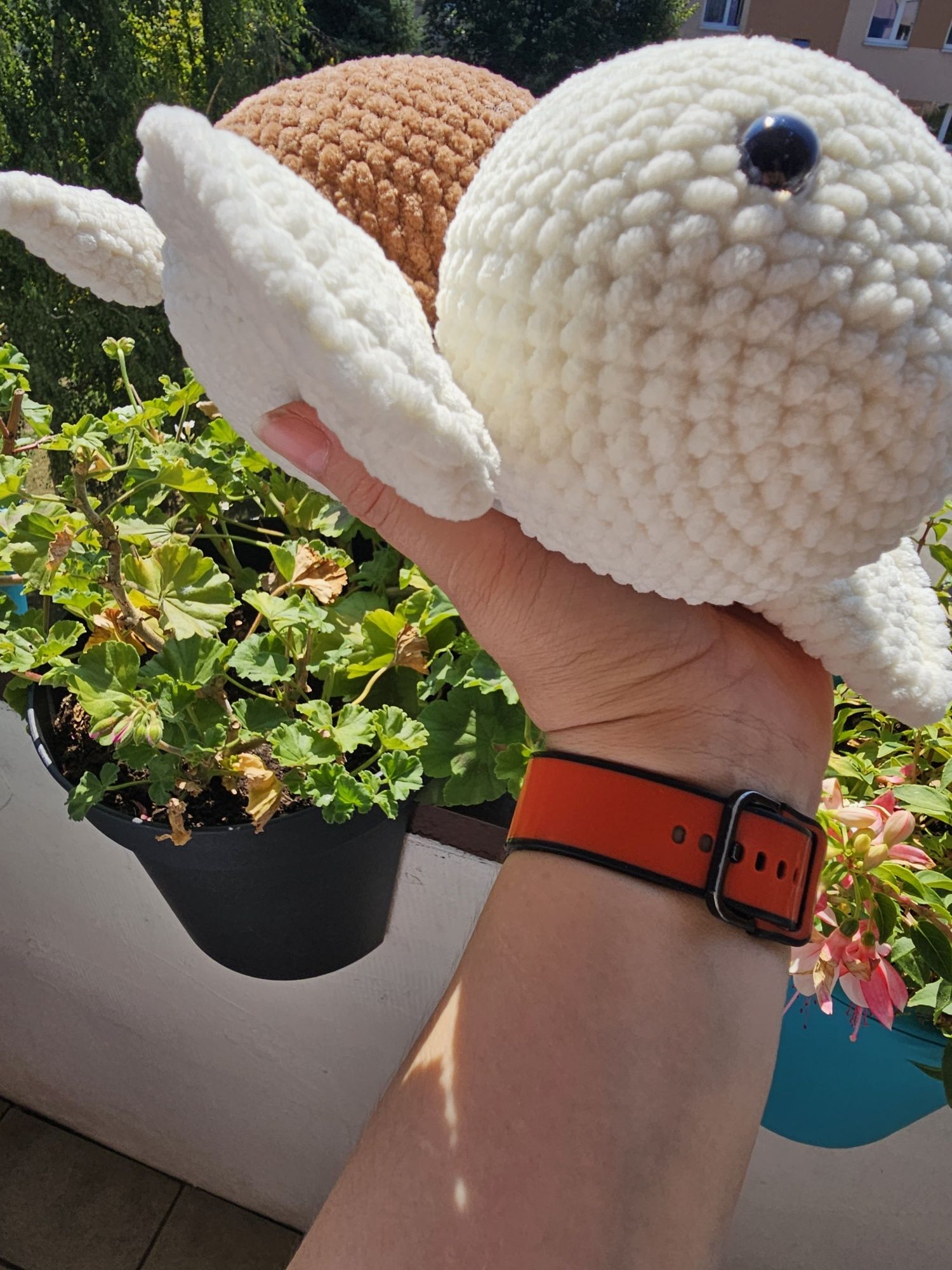 Szydełkowa zabawka żółw amigurumi