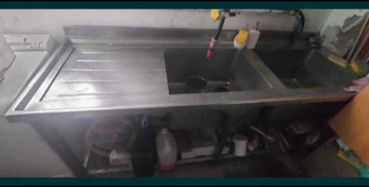 Banca loiça industrial inox