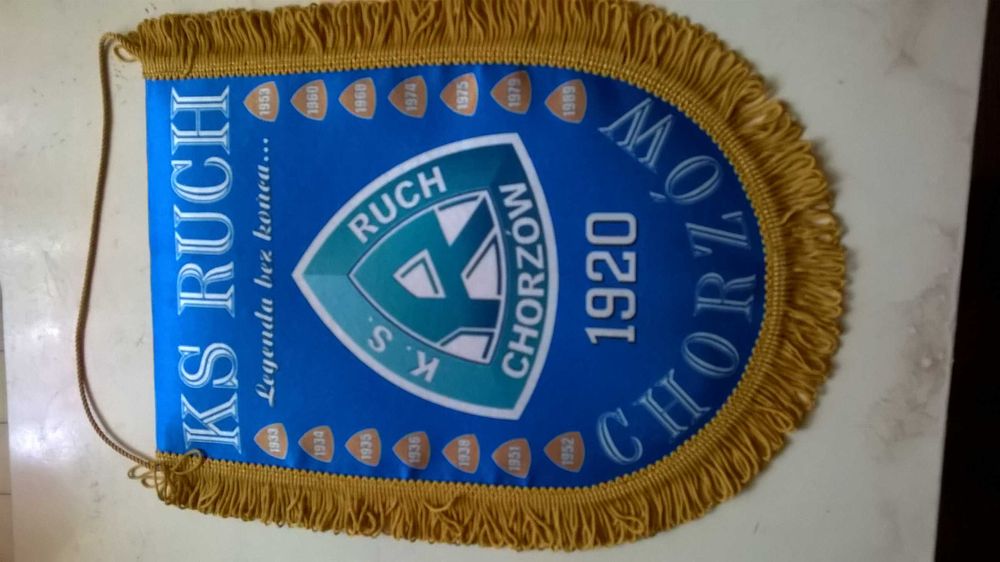 proporczyk klubowy >RUCH< Chorzów - DUŻY