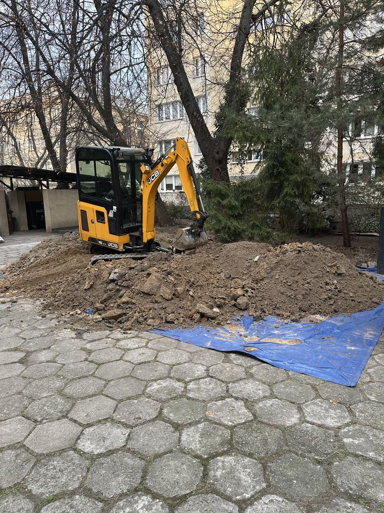 Roboty ziemne usługi minikoparka koparko ładowarka wywrotka 3,5 t