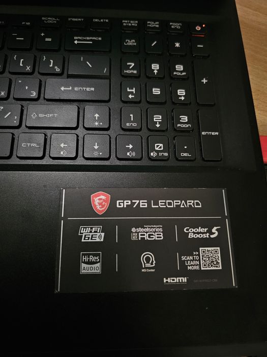 Msi Leopard GP76 ug11 (core i7-11800H, rtx3070, 64gb ram, 280hz)
