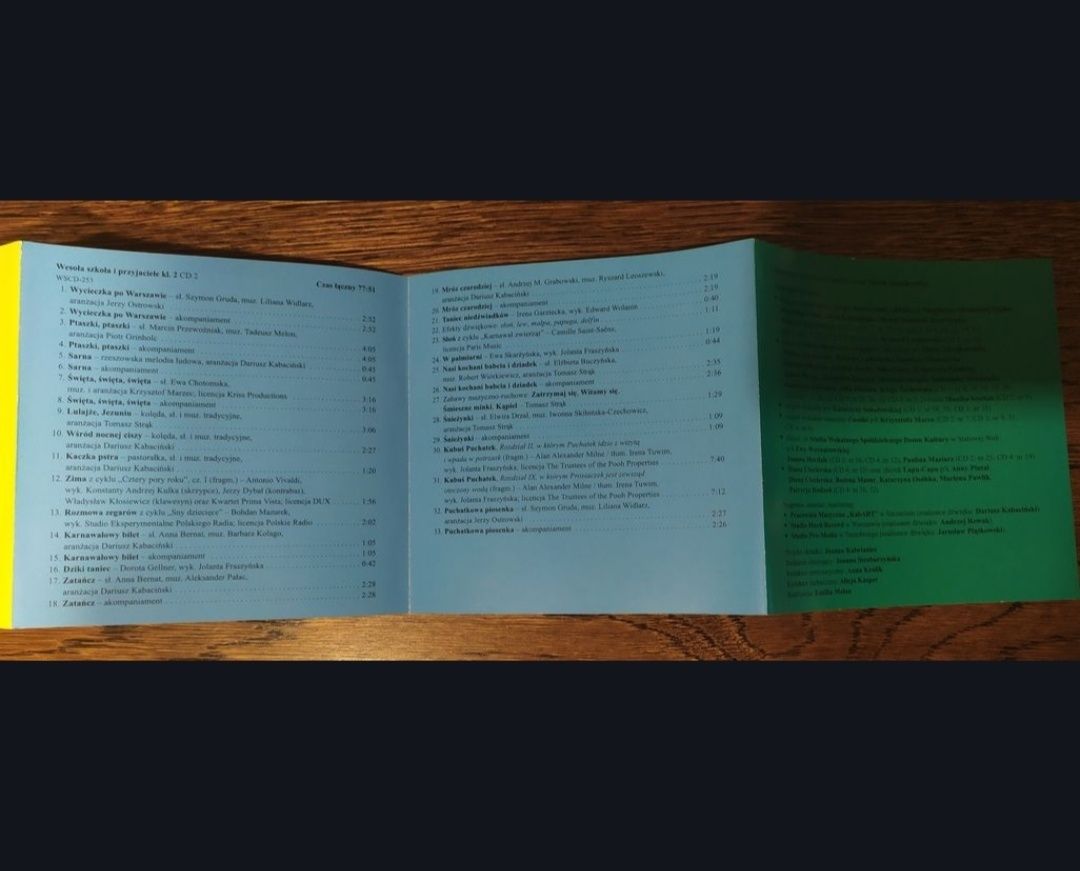 Wesoła szkoła i przyjaciele klasa 2 - zestaw 4szt płyt CD - używane