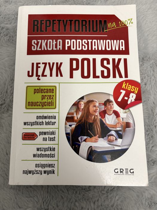 Repetytorium GREG Język polski klasy 7-8, egzamin ósmoklasisty