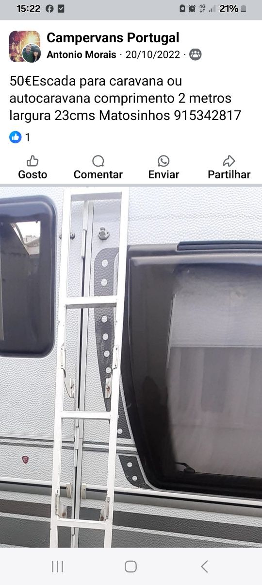Escada para autocaravana