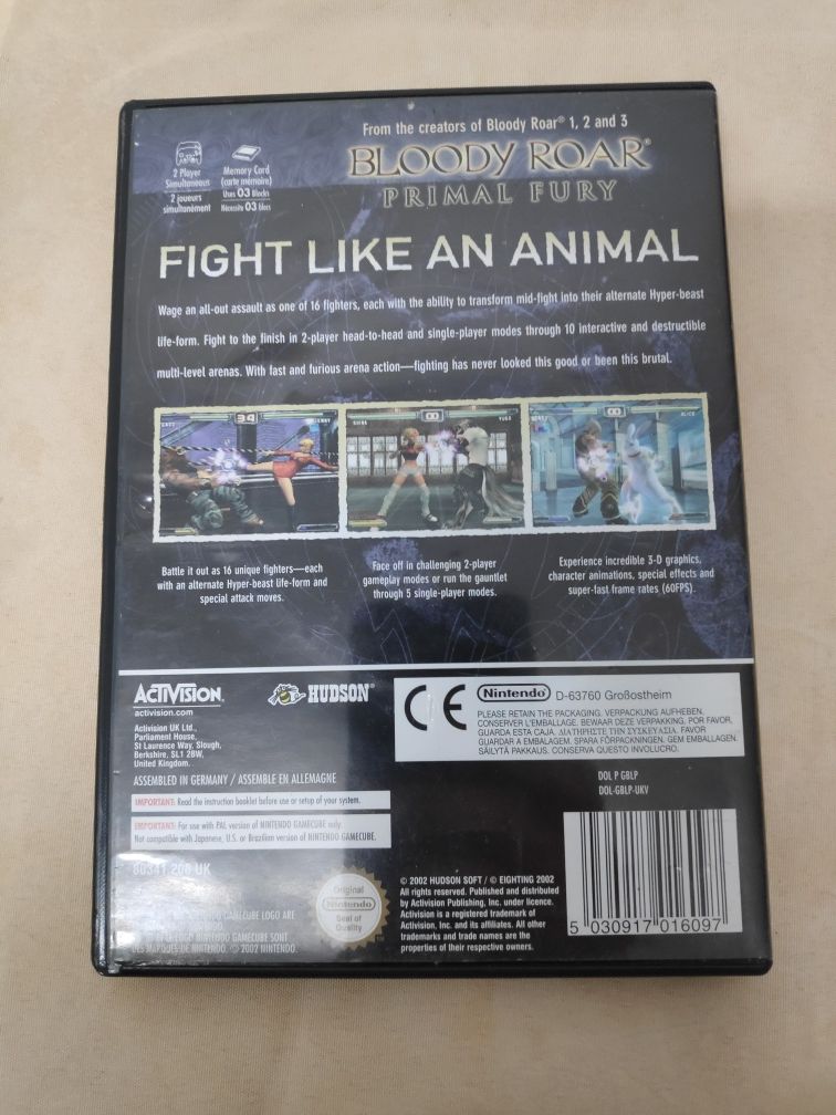 Bloody Roar Primal Fury Game Cube