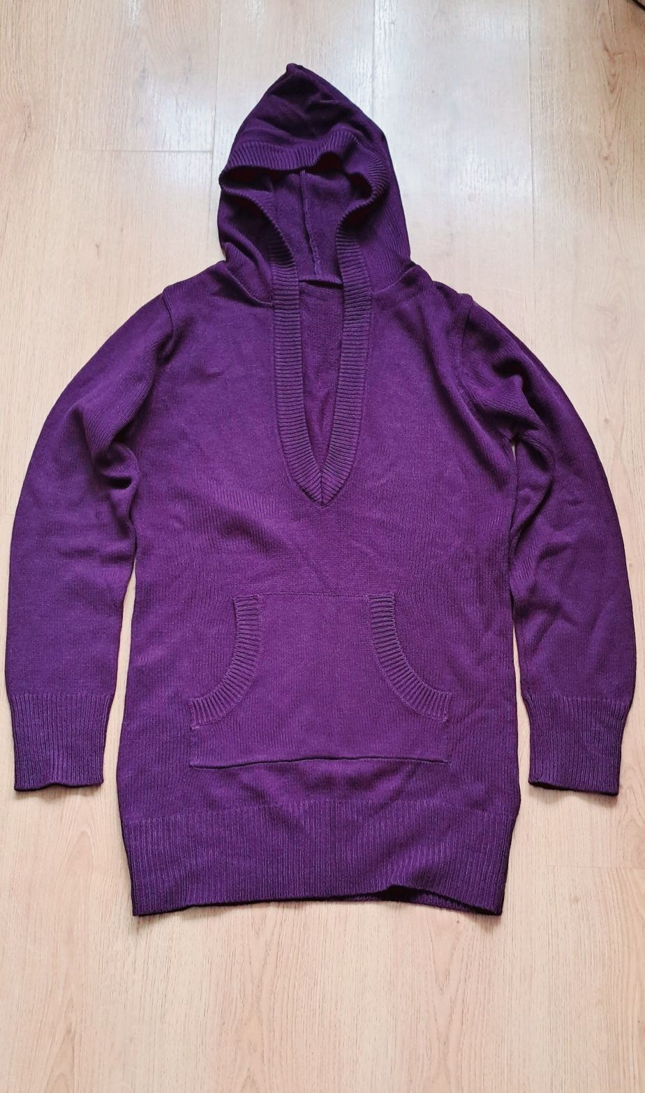 Sweter z kapturem longsleeve