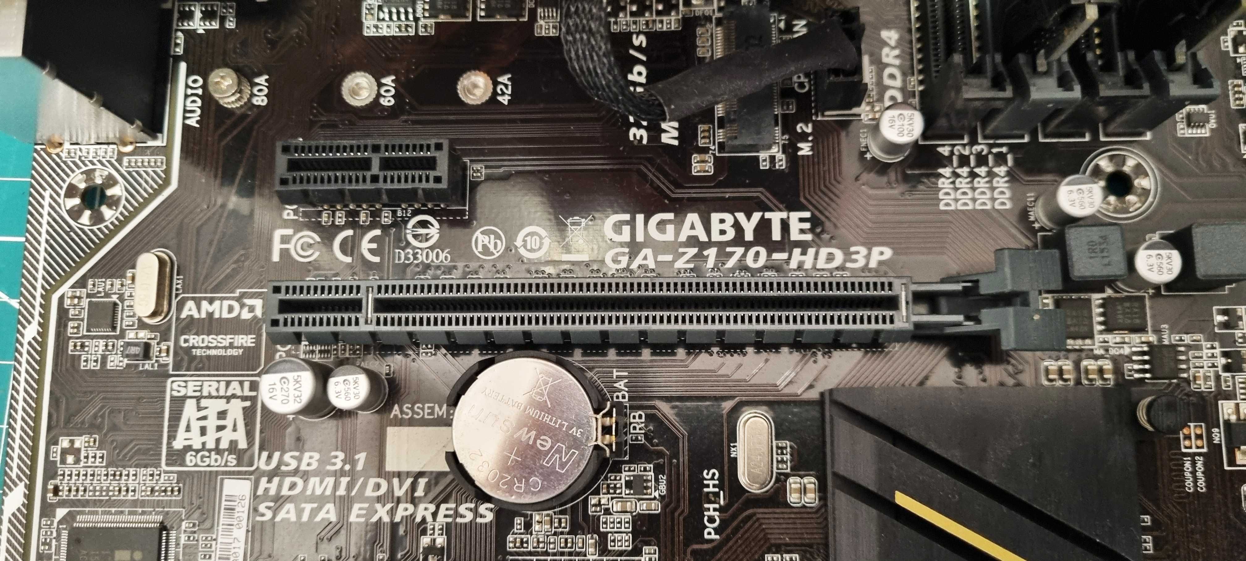 Płyta główna z procesorem Core i7 6700k + chłodzenie + pamięć ram 16GB