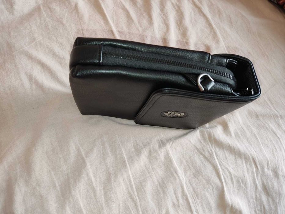 Сумка чоловіча шкіряна, барсетка через плече