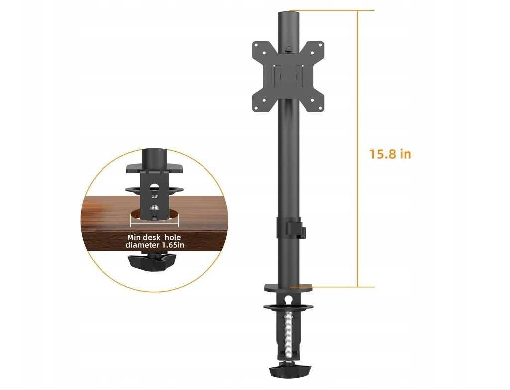 5114 Uchwyt RAMIĘ do Monitora 13 - 27'' MD9401 regulowany do 10kg