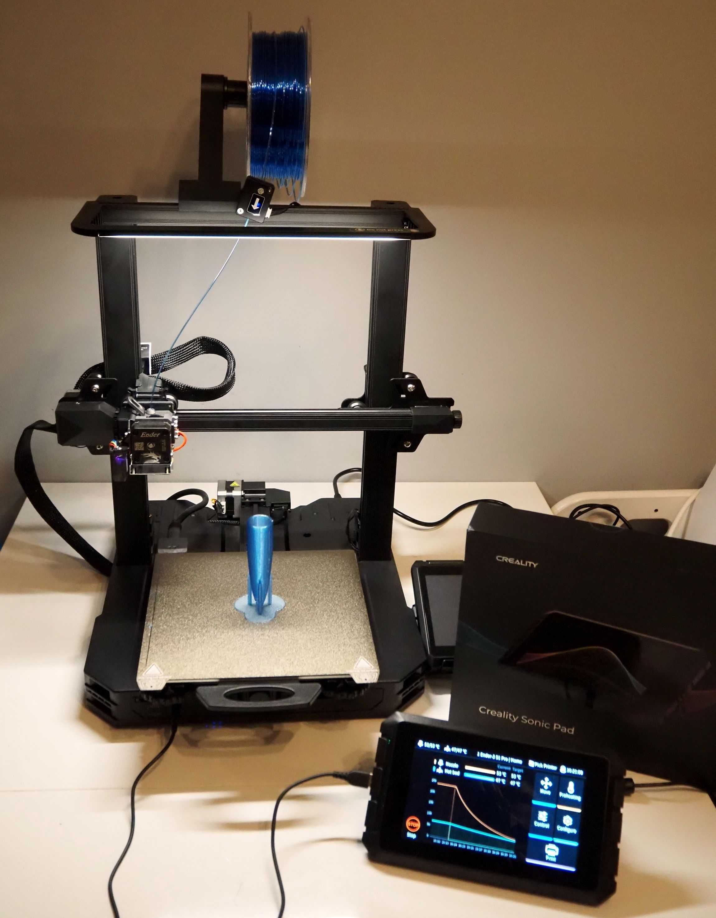Drukarka 3D Ender 3 S1 Pro + Sonic Pad.