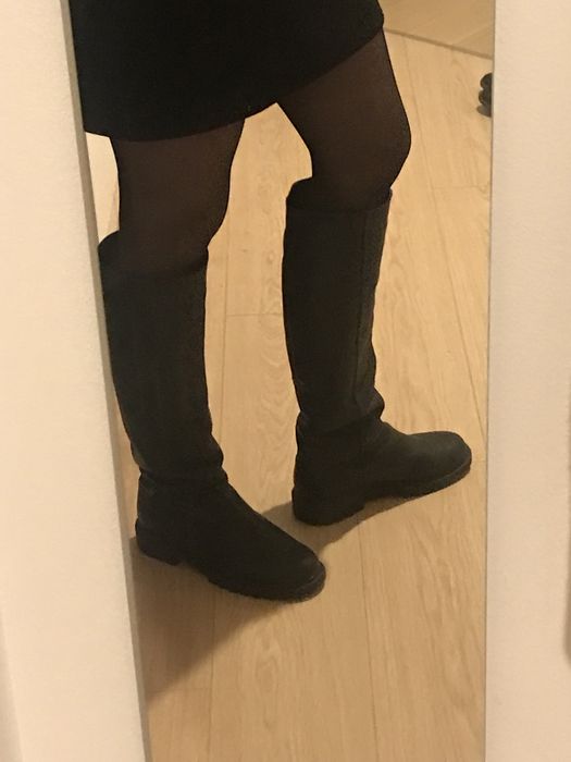 Високі шкріяні демісезонні чоботи, 41 розмір