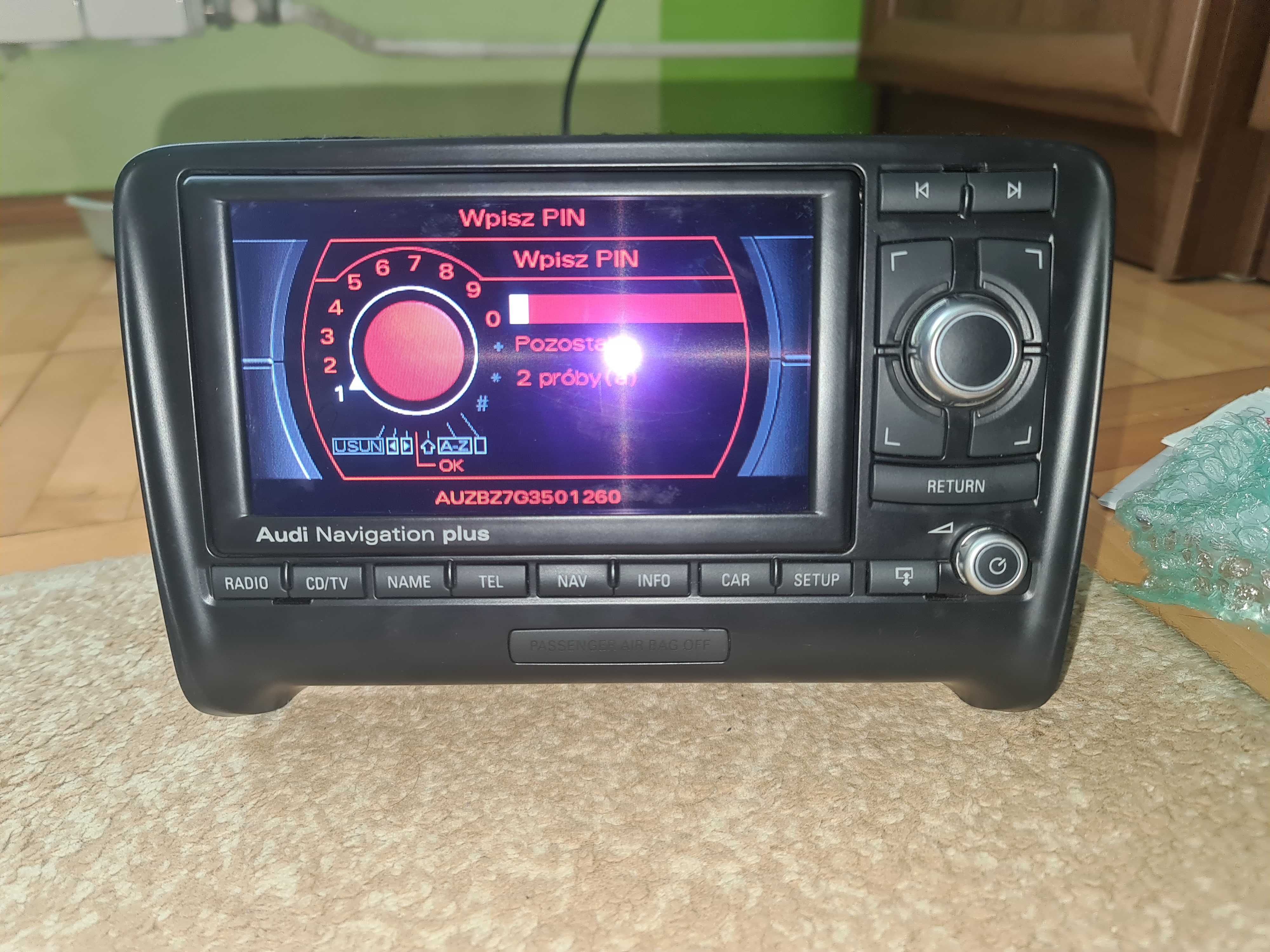 Radio Audi TT Navigation Plus RNS-E Radio Nawigacja Polskie menu A3 A4