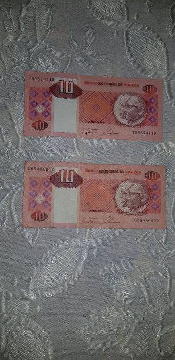notas de coleçao - kwanzas / njeqid leke / dolar