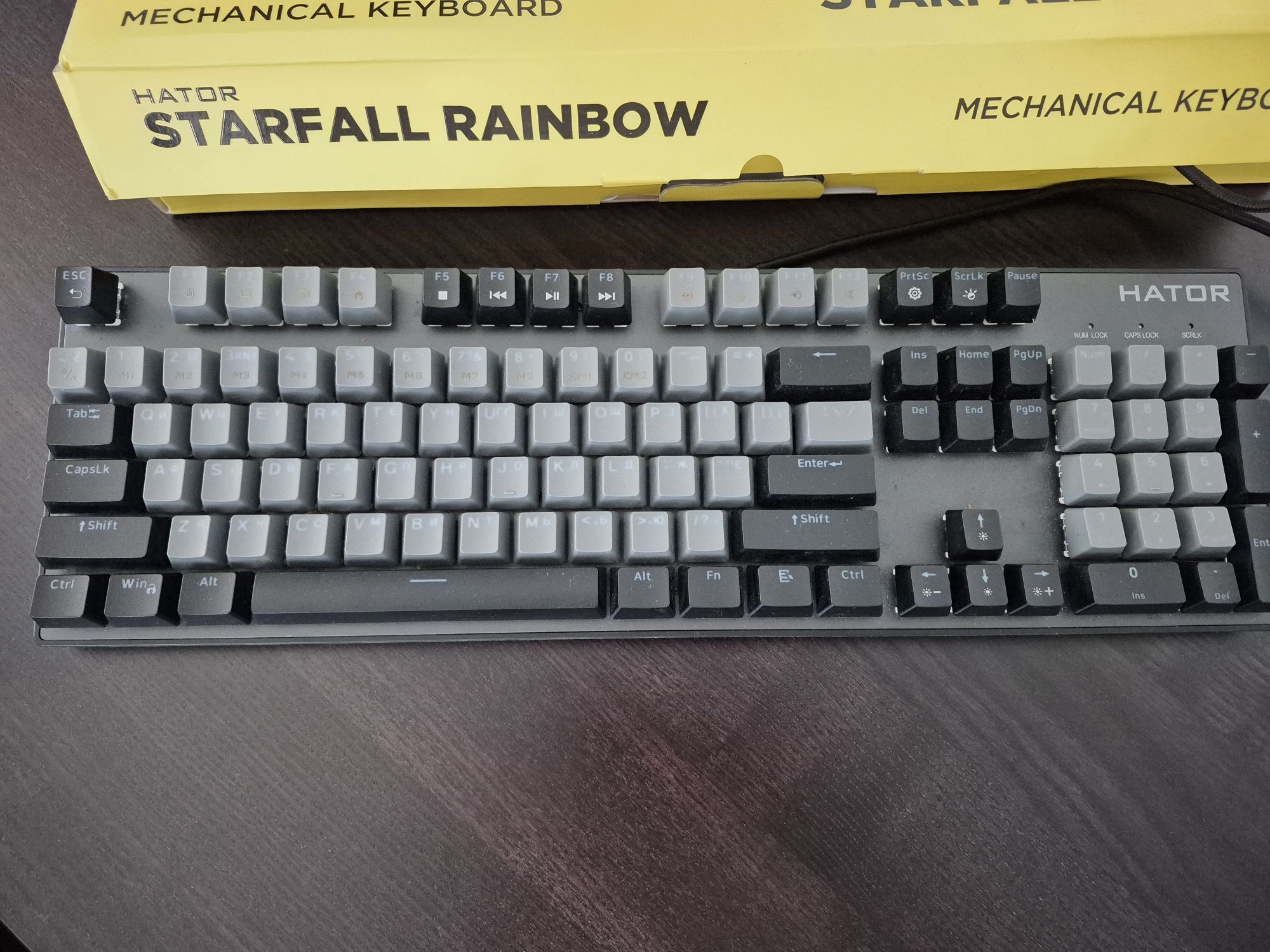 Клавіатура ігрова HATOR STARFALL RAINBOW  і мишка дротова