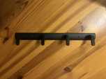 Wieszak na ubrania metalowy 35 cm matowy czarny