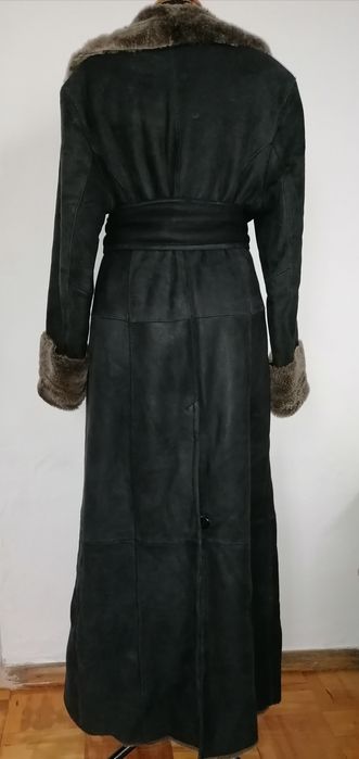 Дубленка макси  длинная в пол на высокий рост
