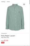 Сорочка Polo Ralph Lauren чоловіча Xl