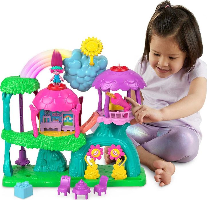Fisher-Price Magiczny domek Poppy Imaginext Trolle Zestaw figurką C376