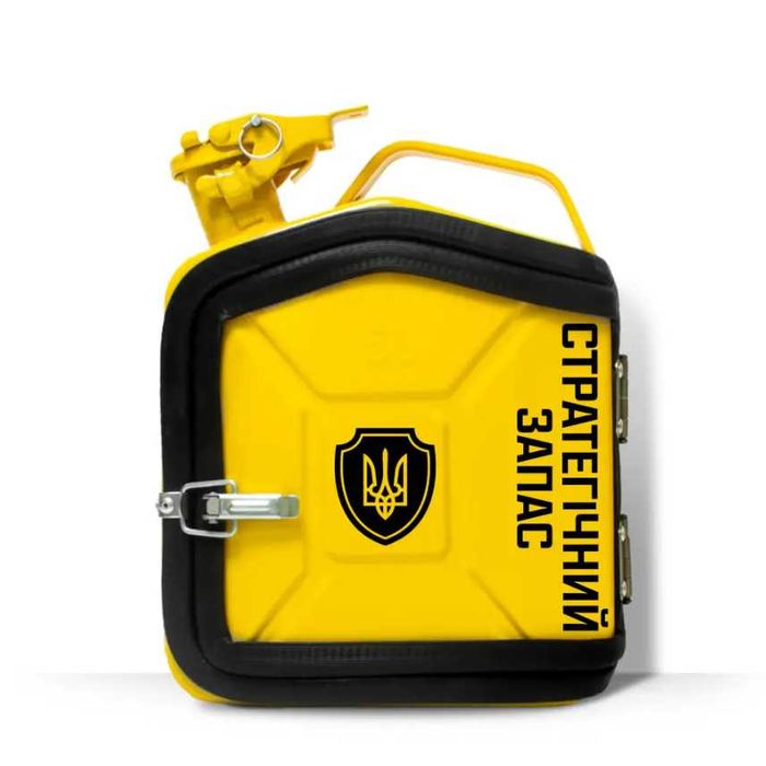 Каністра Бар 5л. жовта «Volvo», канистра с надписью Вольво